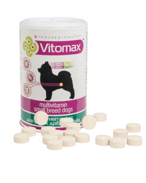 Мультивітамінний комплекс для собак дрібних порід Vitomax (Вітомакс) 120 таблеток