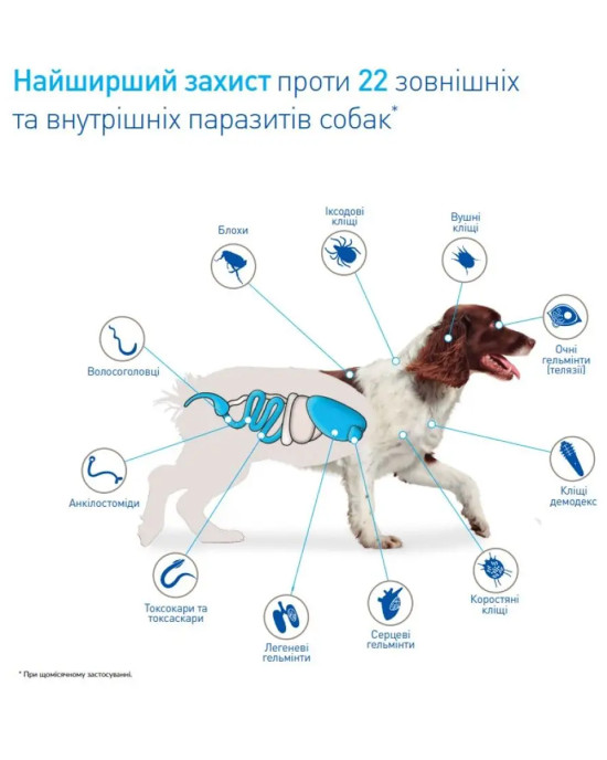 Таблетки для собак 3.5-7.5 кг NexGard Spectra (НексГард Спектра) против паразитов 3 таблетки
