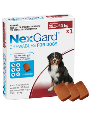 Таблетки для собак 25-50 кг від бліх і кліщів NexGard (НексГард) 3 таблетки Таблетки для собак 25-50 кг від бліх і кліщів NexGard (НексГард) 3 таблетки